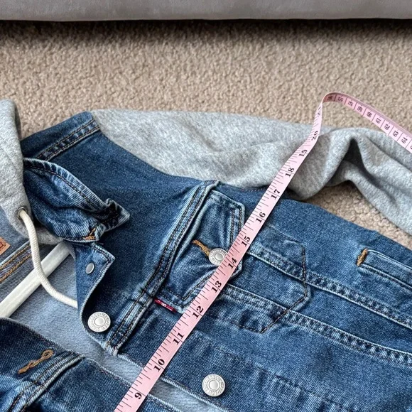 Levis Denim/sweatshirt Jacket Womens size small - Picture 4 of 7